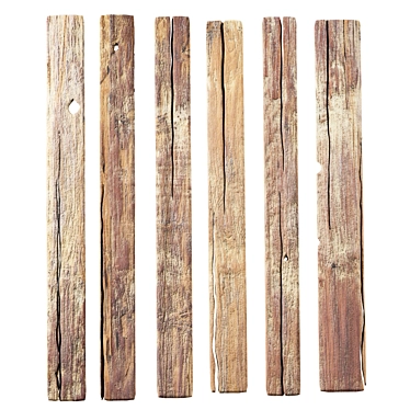 Vintage Plank Set 22 3D model image 1 