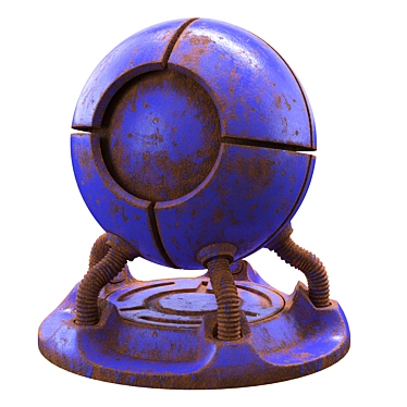 Rust Shader for Vray 3D model image 1 