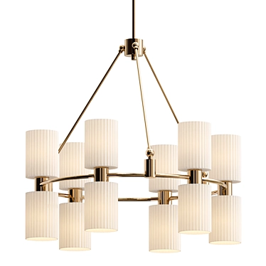 Sleek Mod Model Chandelier Display 3D model image 1 