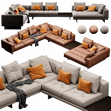 Luxury Minotti Dylan Set 3D 3D model image 1 