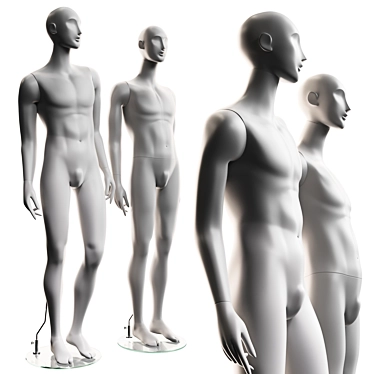 Juno Stylish Male Mannequins 3D model image 1 