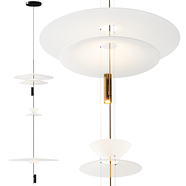 Vibia Flamingo Pendant 1570 Light 3D model image 1 