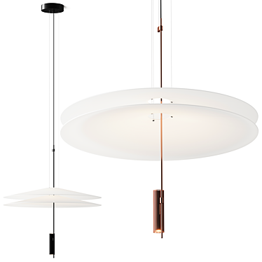 Modern Flamingo Pendant Lamp Kit 3D model image 1 