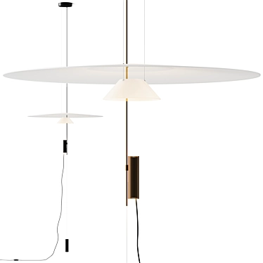 Modern Flamingo Pendant Lamp Kit 3D model image 1 