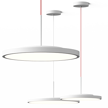 Adjustable Pendant Lamp, Vray & Corona 3D model image 1 