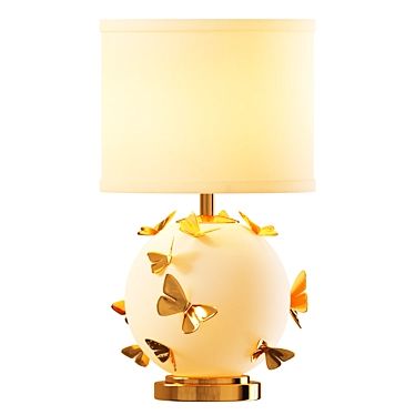 Title: Butterfly Three-Way Table Lamp 3D model image 1 