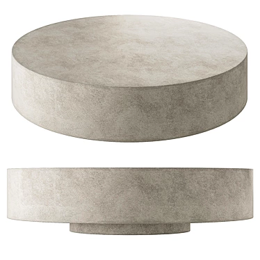 Modern Concrete Coffee Table, V-Ray 3D model image 1 