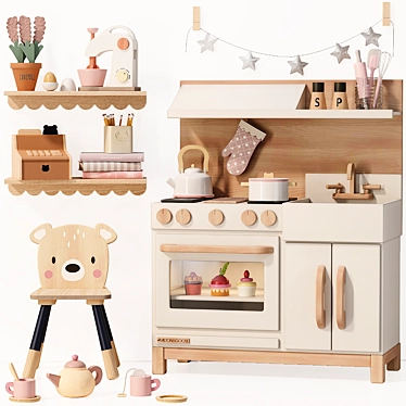 MILTON & GOOSE Play Kitchen: Deluxe Ensemble 3D model image 1 