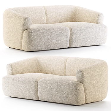 Multi-Config Boucle Sofa Sofia 3D model image 1 