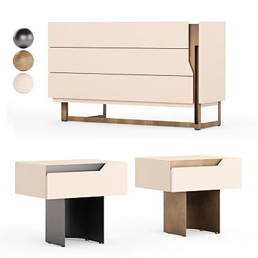 Mirage Chest Of Drawers-Bedside Table By Cantori