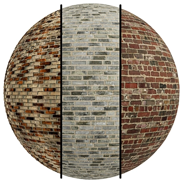 Rustic AR Firebrick Texture Set 3D model image 1 