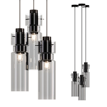 Elegant Odeon Light Scrow Chandelier 3D model image 1 