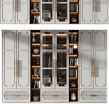 Modern Furniture Composition Set 3D model image 1 