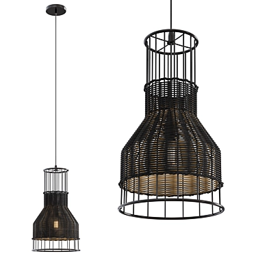 Sleek Laika Pendant Light 3D model image 1 