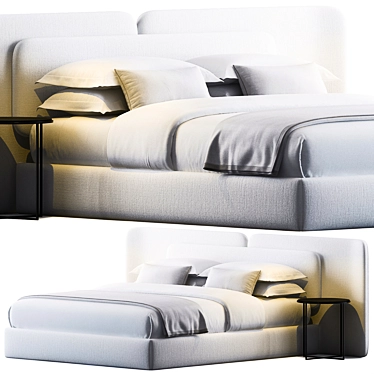  Sleek Modern Angelo Bed 3D model image 1 