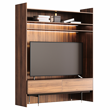 Modern TV Unit Aureo by Medusa 3D model image 1 