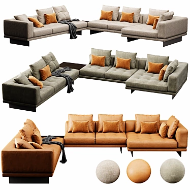 Minotti Dylan Set 8: Versatile Design 3D model image 1 