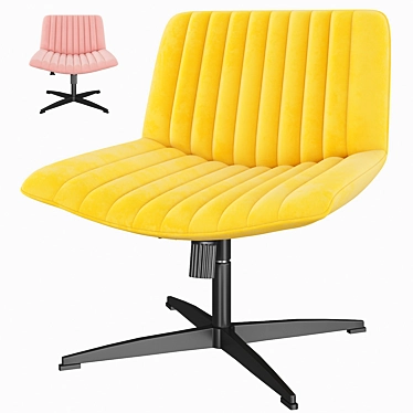 Dual Color Computer Chair with Two Models 3D model image 1 