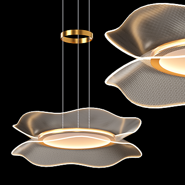 Ethereal Blossom Pendant Light 3D model image 1 