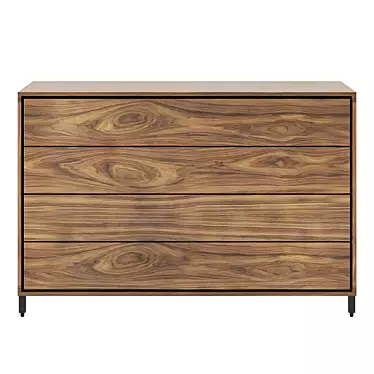 Italian Handcrafted Rialto Nightfly Dresser 3D model image 1 