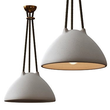 Luxury Dome Pendant Light 3D model image 1 