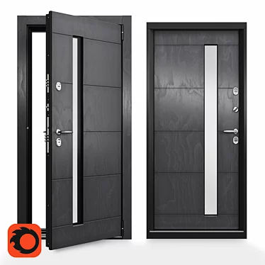 Snegir PRO: Premium Cold-Resistant Door 3D model image 1 