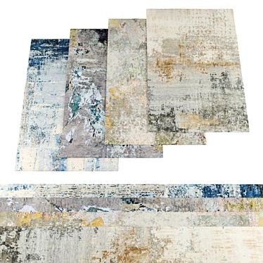 Texture Bundle Pack: Set of 4 Rugs 3D model image 1 