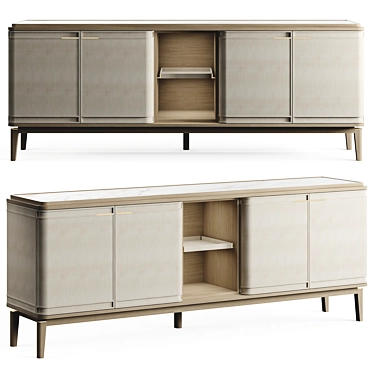 Sleek Contemporary FRATO Austin Sideboard 3D model image 1 