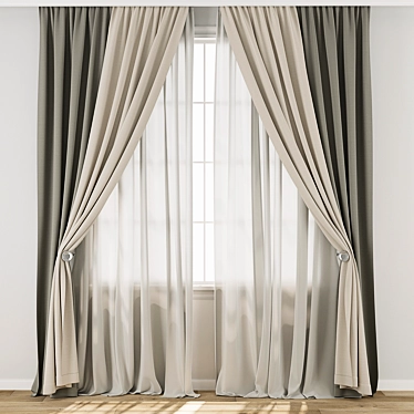  Curtain 892 3D Model Set 3D model image 1 