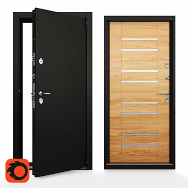 Ultimate Cold-Resistant Door 3D model image 1 