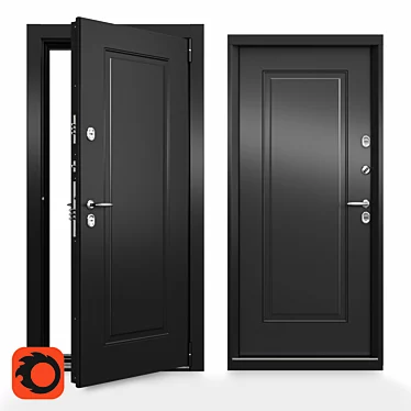 Snegir PRO: Ultimate Cold-Resistant Door 3D model image 1 