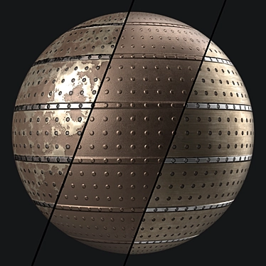 PBR Metal Panels 4K Textures 3D model image 1 