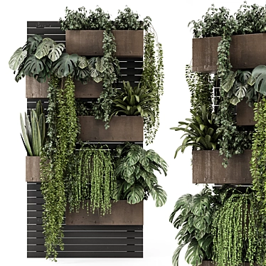 Vertical Garden Planters Set 2026 3D model image 1 