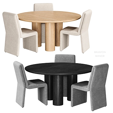 Branton Manor Dining Set 3D model image 1 