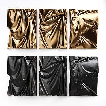 Metal and Plaster Wall Art 3D model image 1 