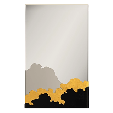  Stylish Storm Clouds Wall Mirror 3D model image 1 