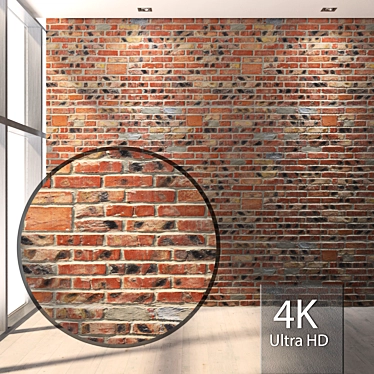 Seamless Brickwork Texture Set 3D model image 1 