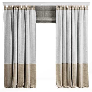 Customizable Curtain in Corona Mix 3D model image 1 