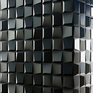 Effortless Black Square Mosaic 3D model image 1 