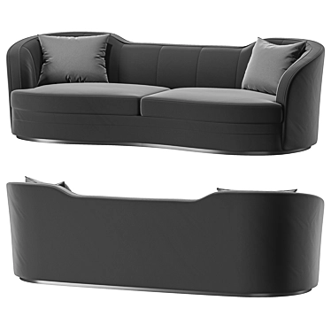 Eclipse Luxury Sofa Stylish Design 3D model image 1 