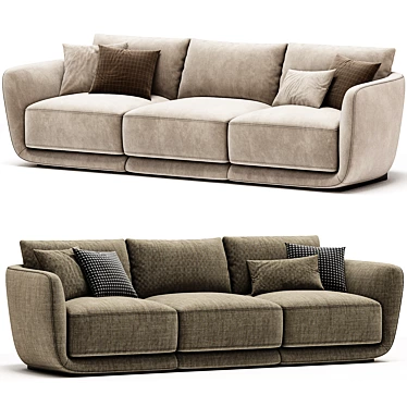 Modern Sofa Dario 3D Model 3D model image 1 