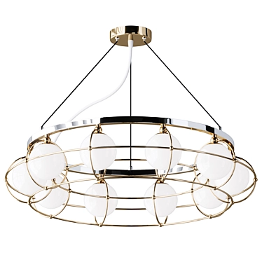 Elegant Maytoni Plated Chandelier 3D model image 1 