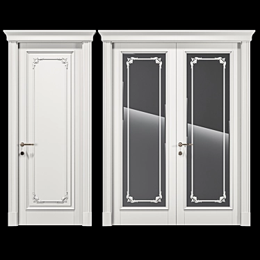 Modern Tower Entrance Door 3D model image 1 