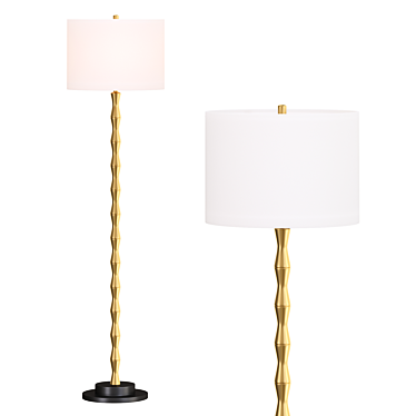 SAFAVIEH Kolten Brass Floor Lamp 3D model image 1 