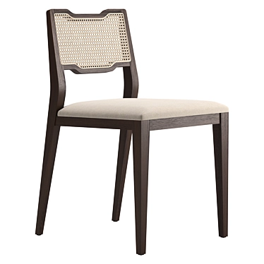 Sleek Modern Eva Chair 3D model image 1 