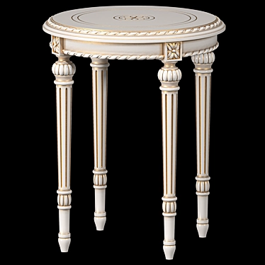 Elegant Side Coffee Table, Handcrafted 3D model image 1 