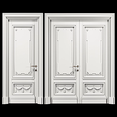 Modern Stylish Stavros Door Grd006 3D model image 1 