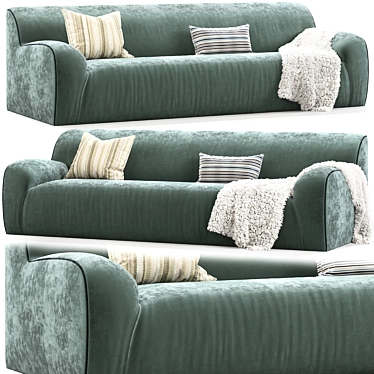 Mediterraneo Baker Sofa by Paola Navone 3D model image 1 