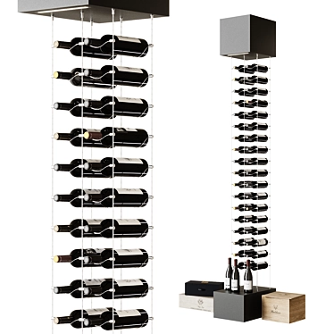 Wine Rack Stand 3D model image 1 