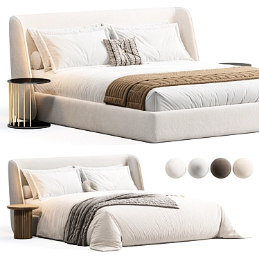 Modern Pyora Bed 2015 Suite 3D model image 1 